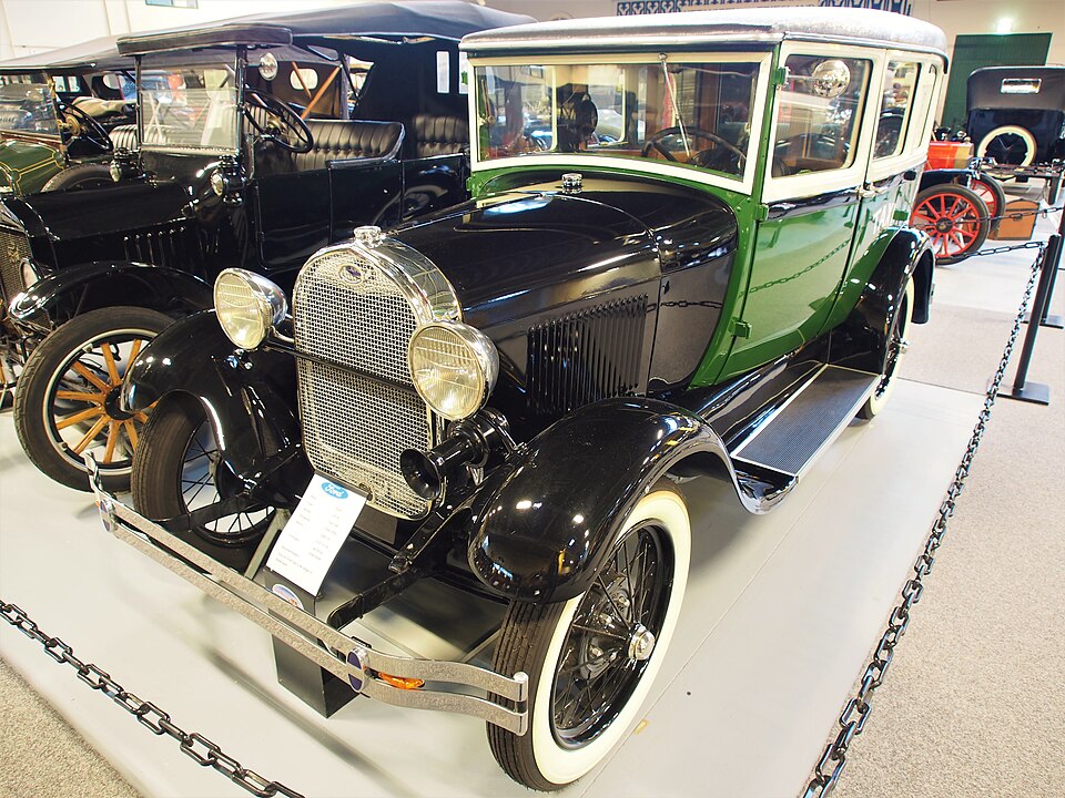 Taxicab — Early Model A taxicab photographed at the Den Hartogh Ford Museum
