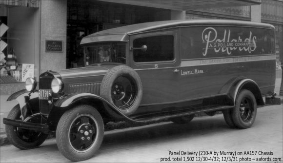Long Panel Delivery — 210-A Panel Delivery