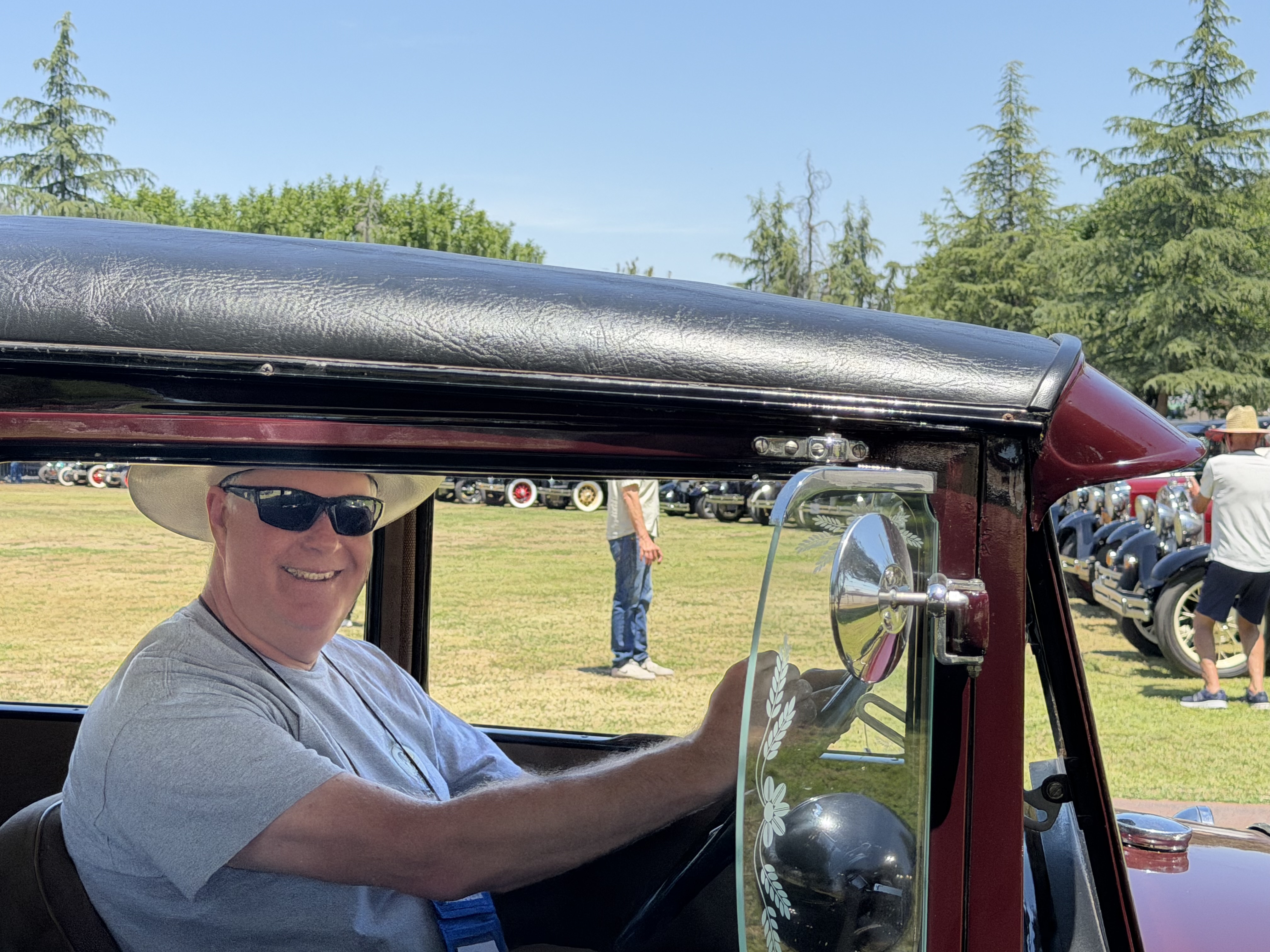 A club member in a Model A Ford